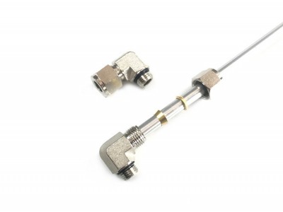 空气悬挂专用3/8硬管弯头造型设计