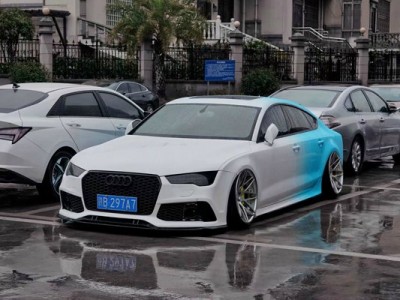 “双拼色”奥迪A7改装AIRBFT空气悬挂案例