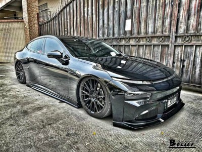 “黑武士”小鹏P7改装AIRBFT空气悬挂案例