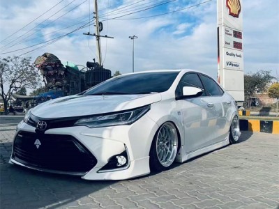 “西装暴徒”丰田卡罗拉改装AIRBFT空气悬挂案例