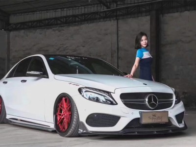 #纯粹风格#奔驰C200改装AIRBFT空气悬挂案例