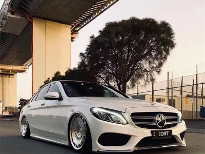 #低趴风范#奔驰C级改装AIRBFT空气悬挂案例