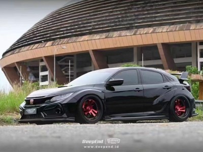 #突破风格#两厢思域改装AIRBFT空气悬挂案例