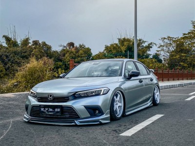 超前风格 十代思域改装AIRBFT空气悬挂案例