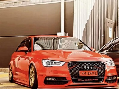 红色风格 奥迪A3改装AIRBFT空气悬挂案例