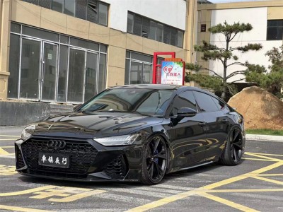 唯美姿态 奥迪A7改装AIRBFT空气悬挂案例