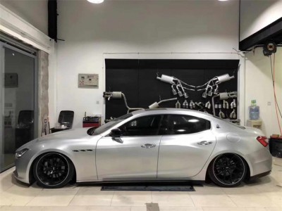 玛莎拉蒂GT改装AIRBFT空气悬挂低趴姿态