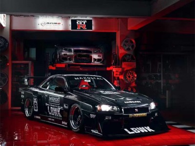 经典风格 日产GTR改装AIRBFT空气悬挂案例