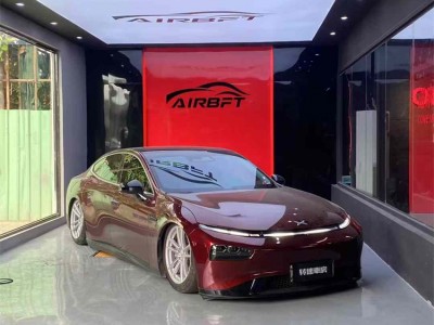 红色小鹏P7改装AIRBFT空气悬挂案例